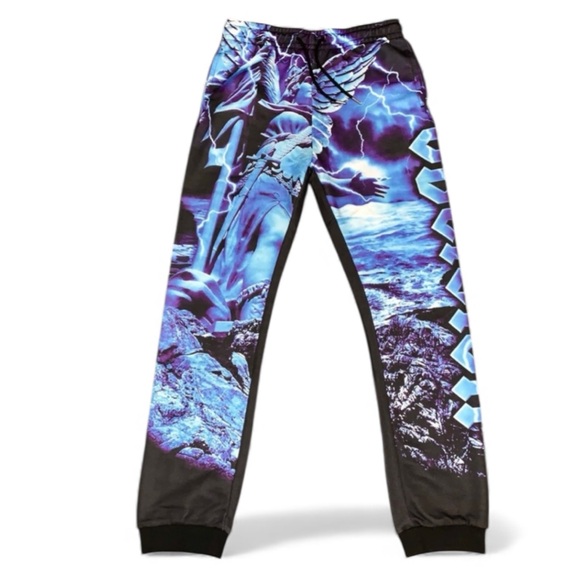 Dolls Kill | Current Mood “Oblivion” Graphic Sweat Pant Joggers. - Picture 1 of 6